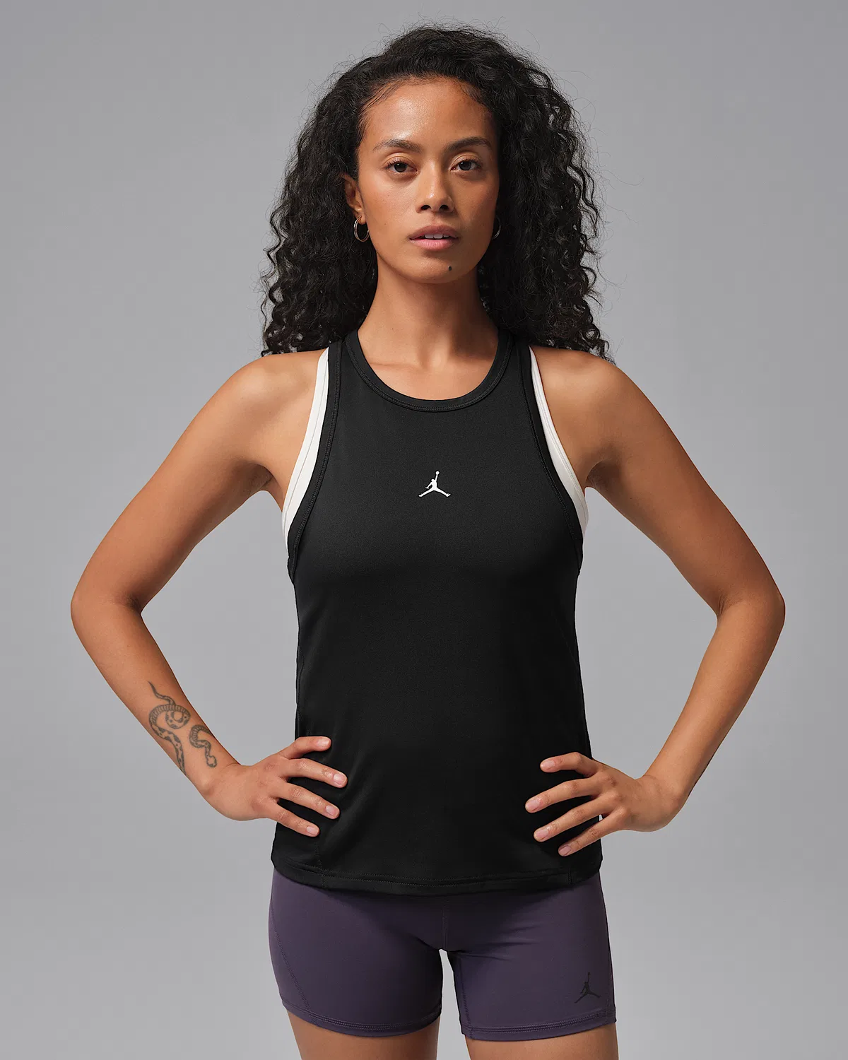 Женский топ без рукавов Dri-FIT Jordan Sport Essentials, Black/White