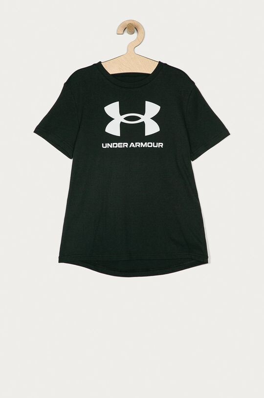 

Хлопковая футболка для детей Under Armour, черный