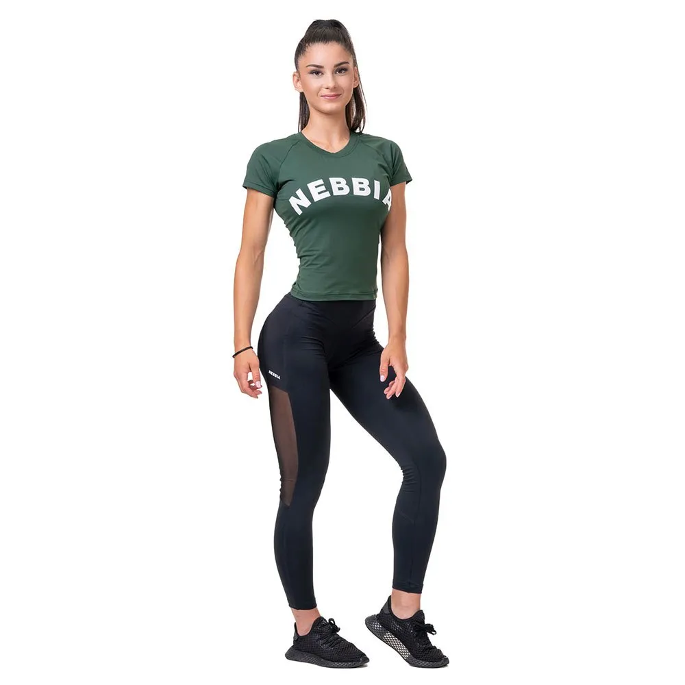 

Леггинсы Nebbia Mesh 573 high waist, черный