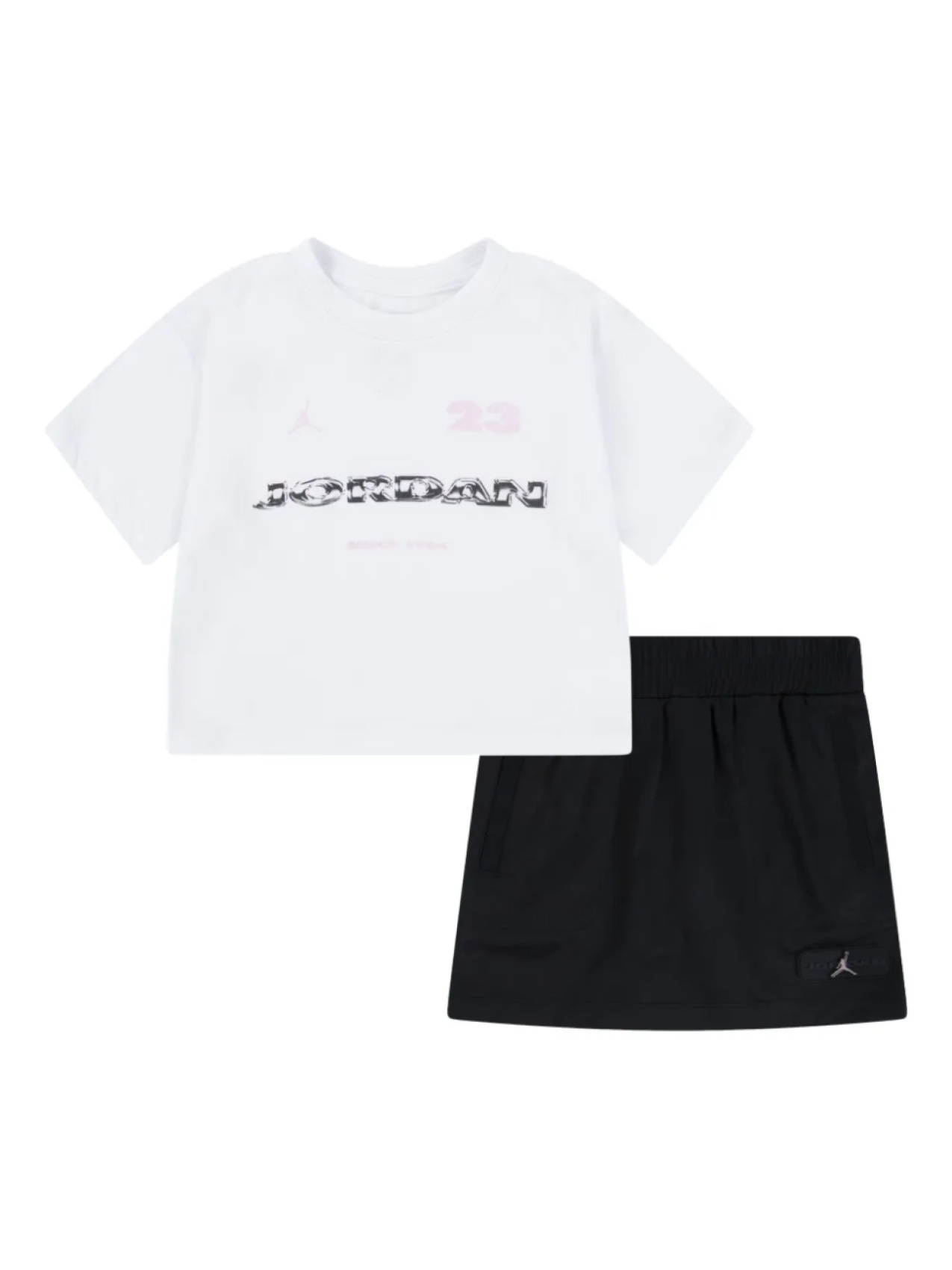 

Комплект с юбкой и логотипом Jordan Kids, черный