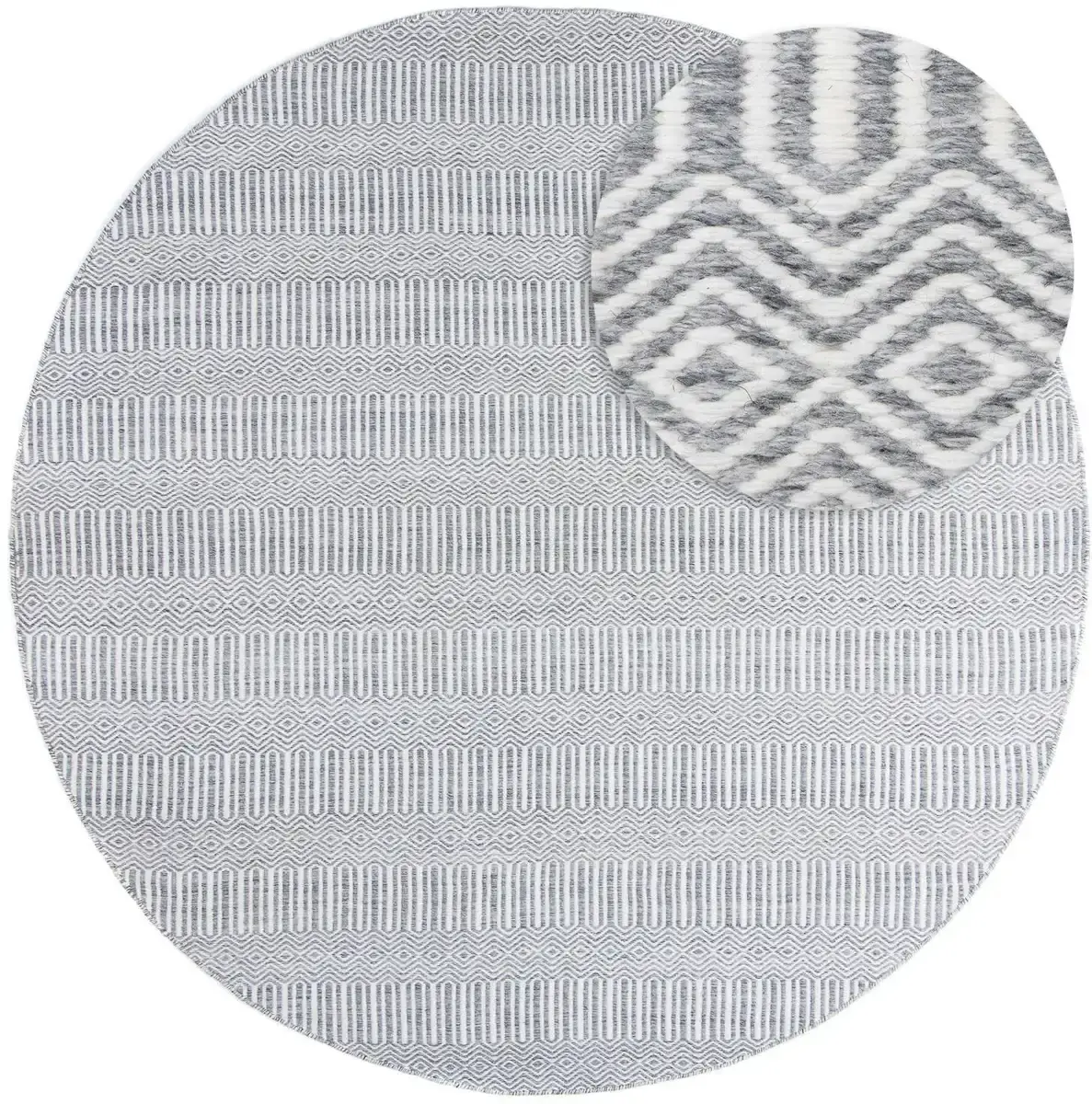 

Коврик Morgenland "In- & Outdoor Rug - Heaven", круглый, подходит для использования внутри и снаружи помещений 200х200 см, Ø 200 см, серый