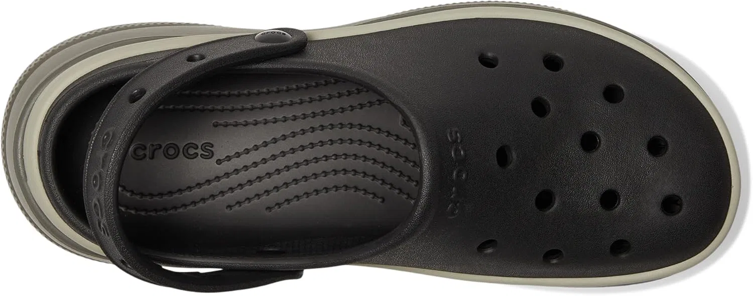 Кроксы Adult Classic Stacked Clogs Platform Platform Crocs, Black — фото 2
