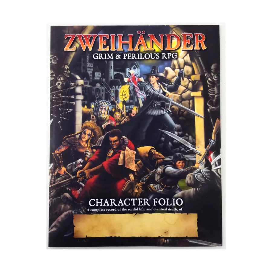 

Zweihander - Character Folio, Zweihander - Grim and Perilous RPG, мягкая обложка