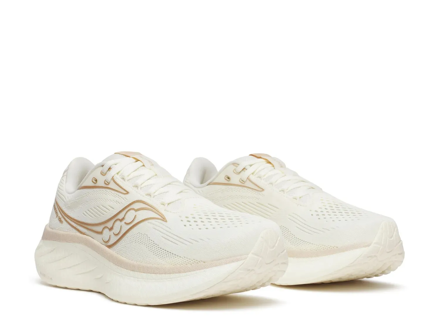 Кроссовки для бега Saucony Ride 17 — женские, цвет Vanilla Off White — фото 2