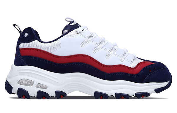 Кроссовки d'lites 1.0 low-top clunky shoes white/blue Skechers, белый — фото 2