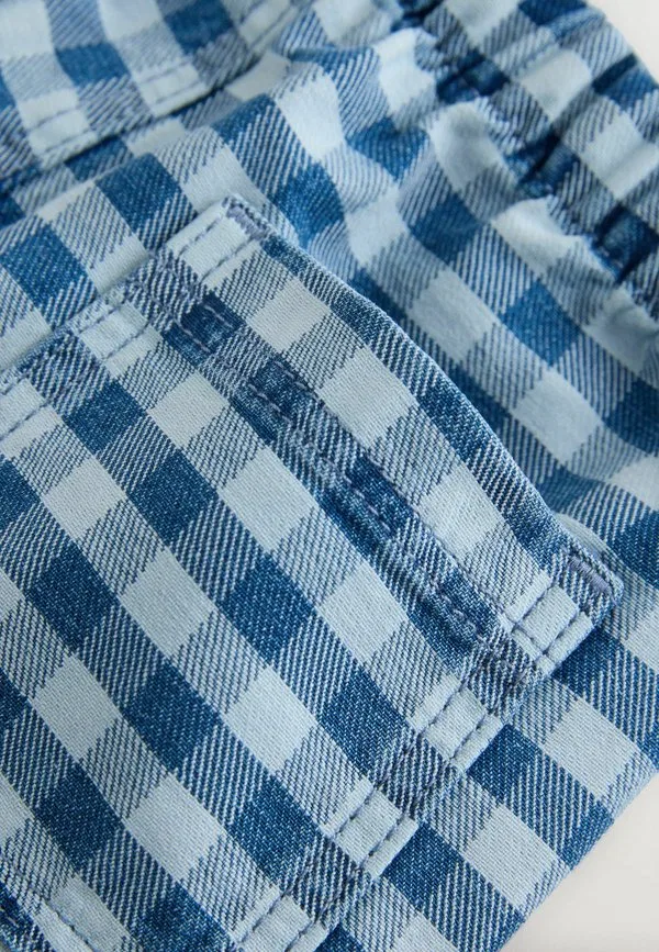 Джинсовые шорты Next, Blue Gingham — фото 3
