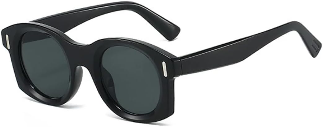 

Популярные модные квадратные солнцезащитные очки для женщин, градиентные зеркальные очки с защитой от УФ-излучения UV400, ретро-очки с заклепками, мужские очки в стиле панк TVTBBVV, Black Black