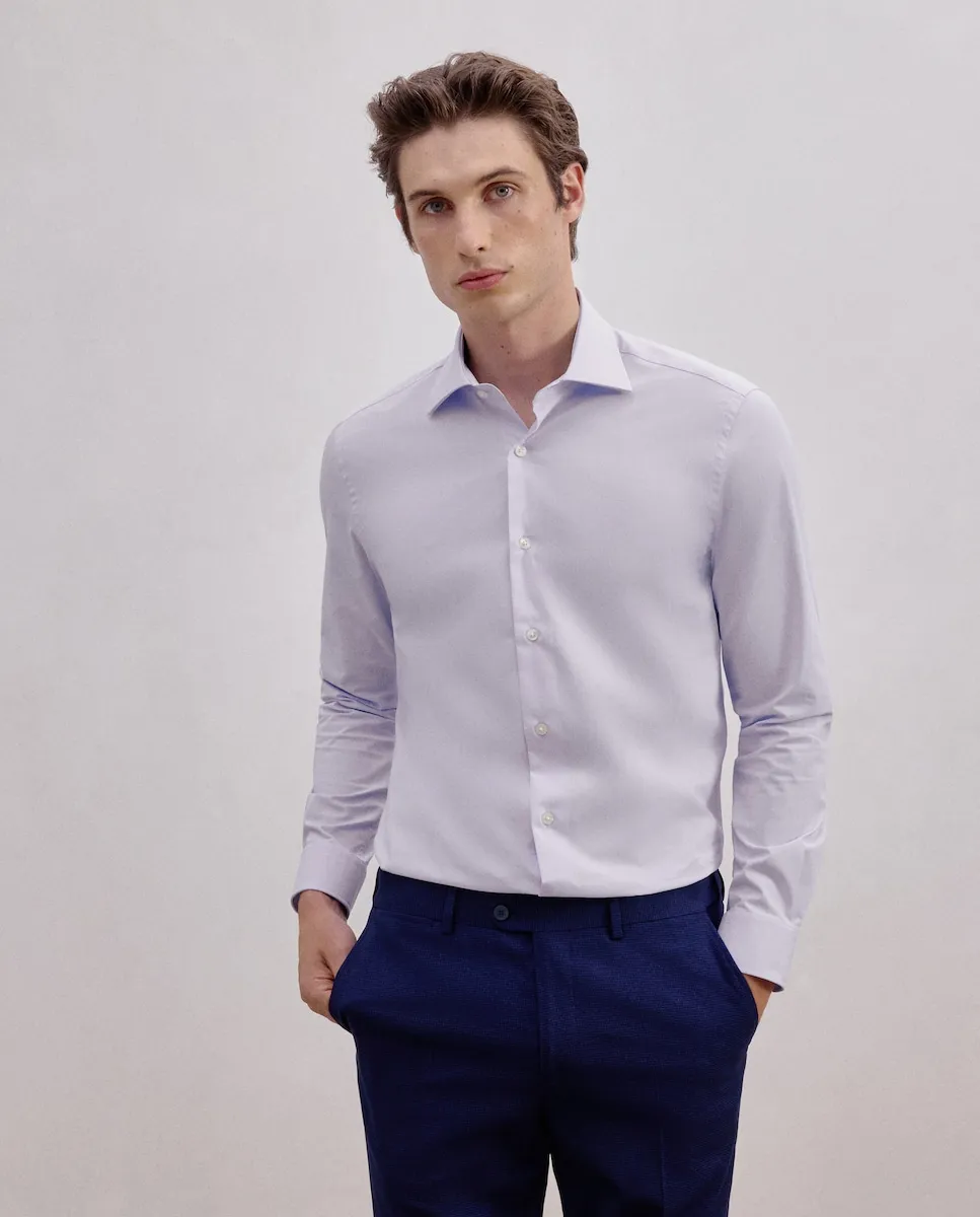 

Рубашка с длинным рукавом, гладкая, узкая посадка Dustin, светло-голубой