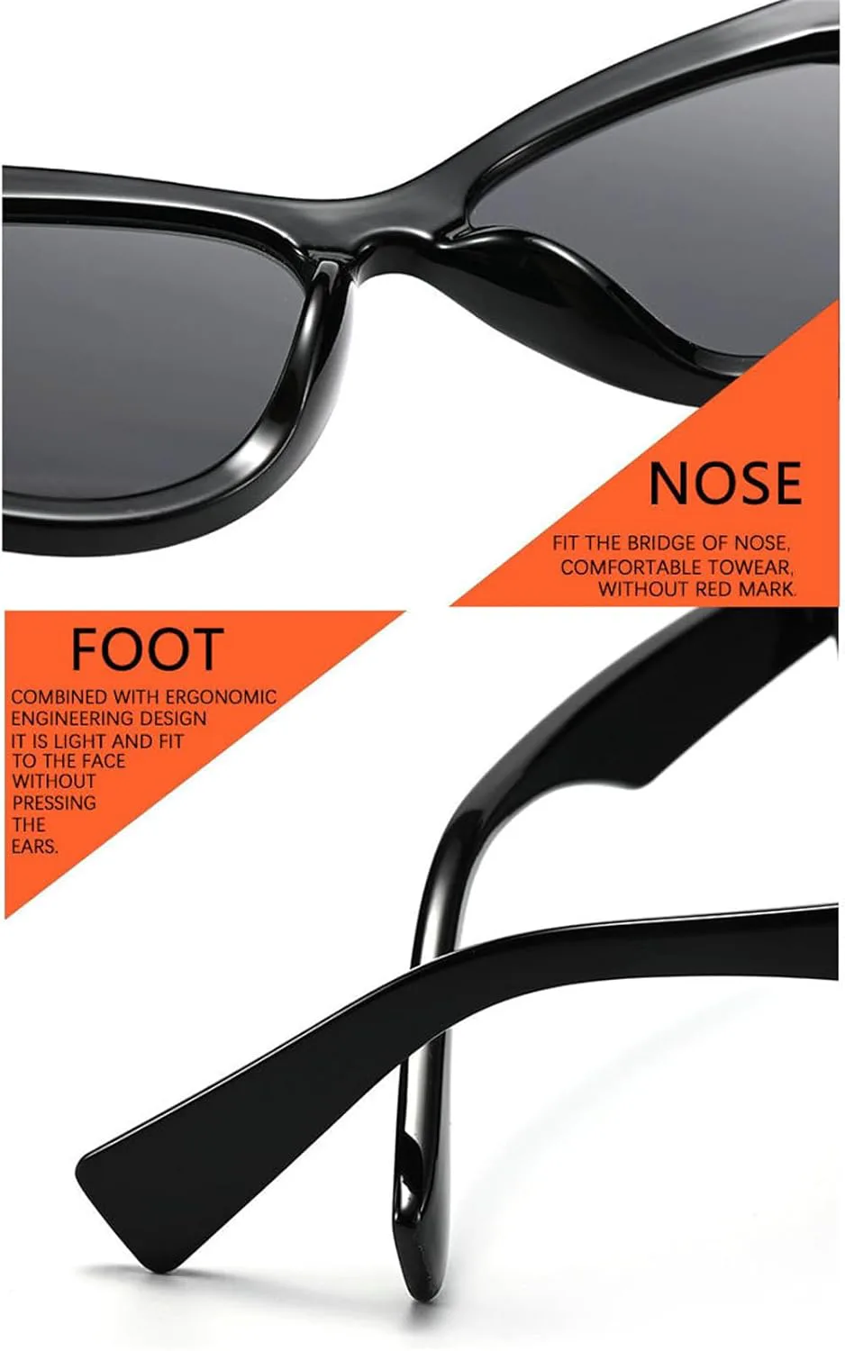 

Willochra Милые солнцезащитные очки «кошачий глаз» для женщин, в стиле 90-х, винтажные, с градиентным переходом цвета, ретро, ​​черные, солнцезащитные очки UV400, C7