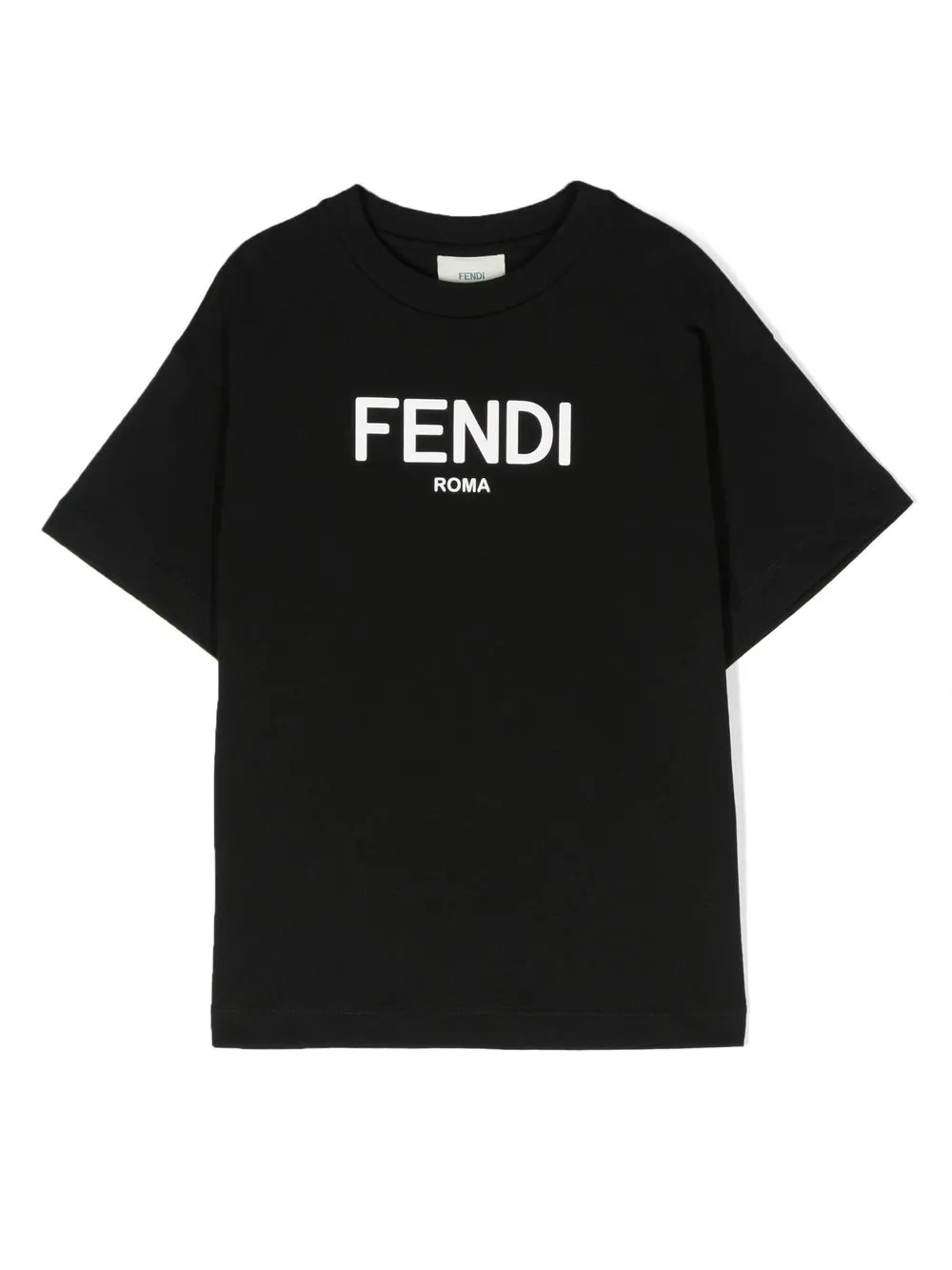 

Футболка с логотипом FENDI KIDS, черный