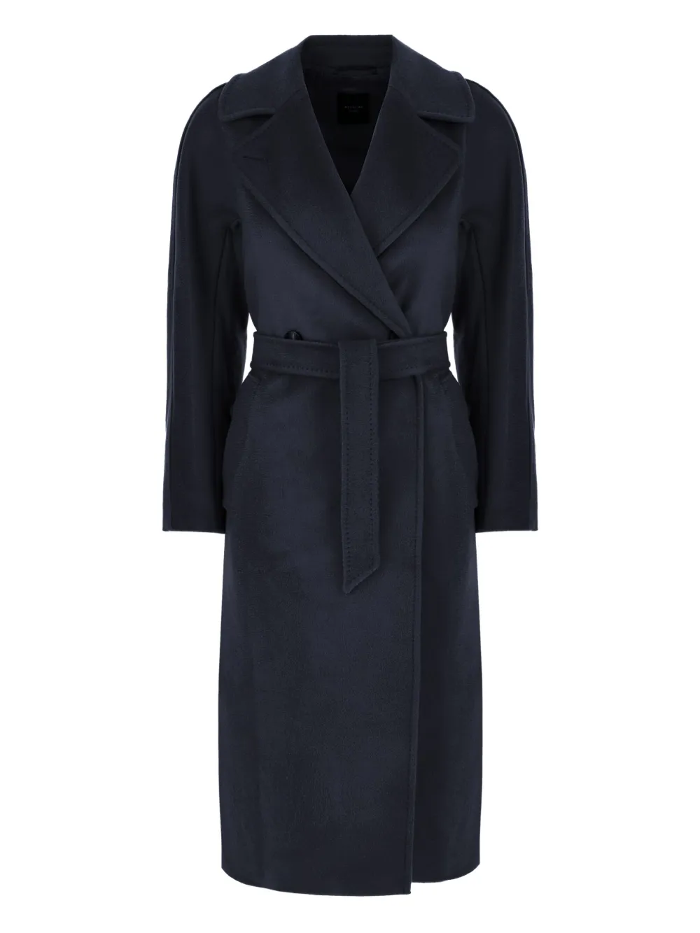 

Шерстяное пальто с поясом Weekend Max Mara, черный