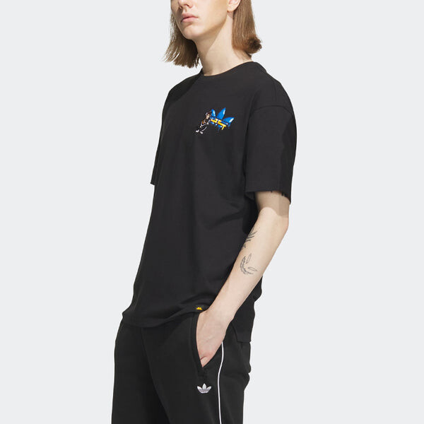 Футболка оригиналы x monkey kingdom gfx футболка Adidas, черный — фото 4