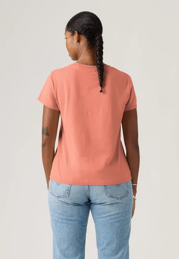 Футболка с принтом Levi'S Perfect Tee, терракотовый — фото 3