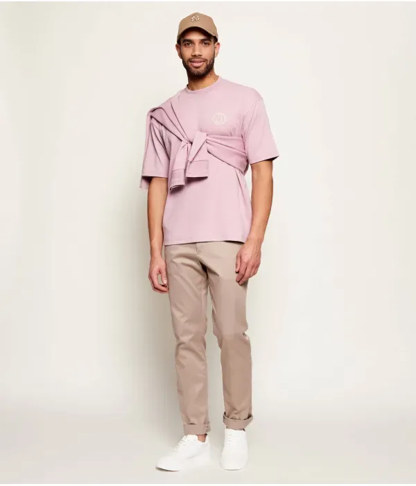 Футболка Te_Varsity loose fit Boss Orange, розовый — фото 2
