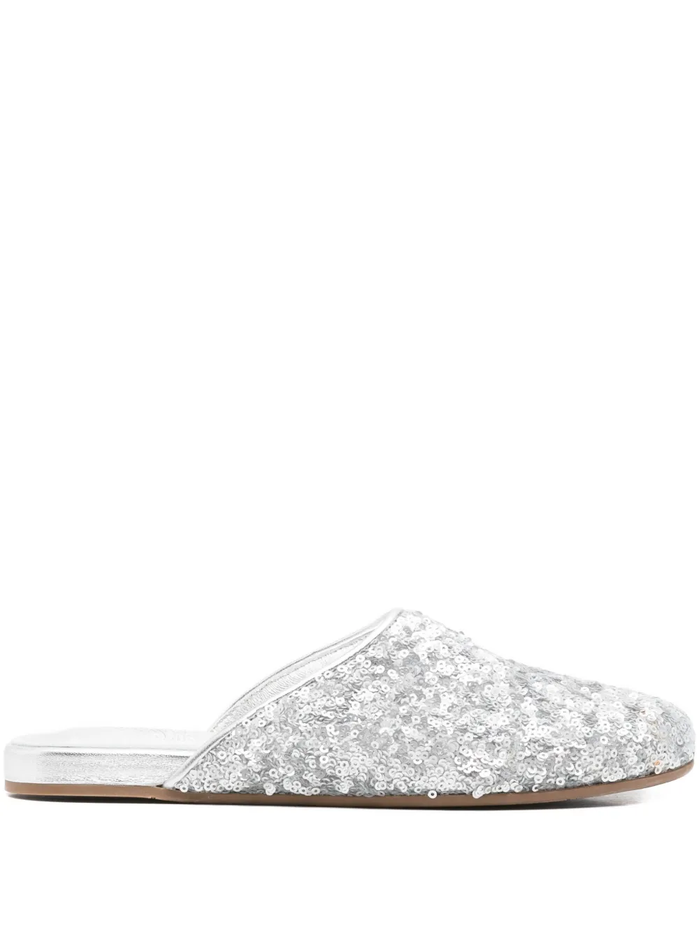 Мюли The Slipper с пайетками Ancient Greek Sandals, серебристый