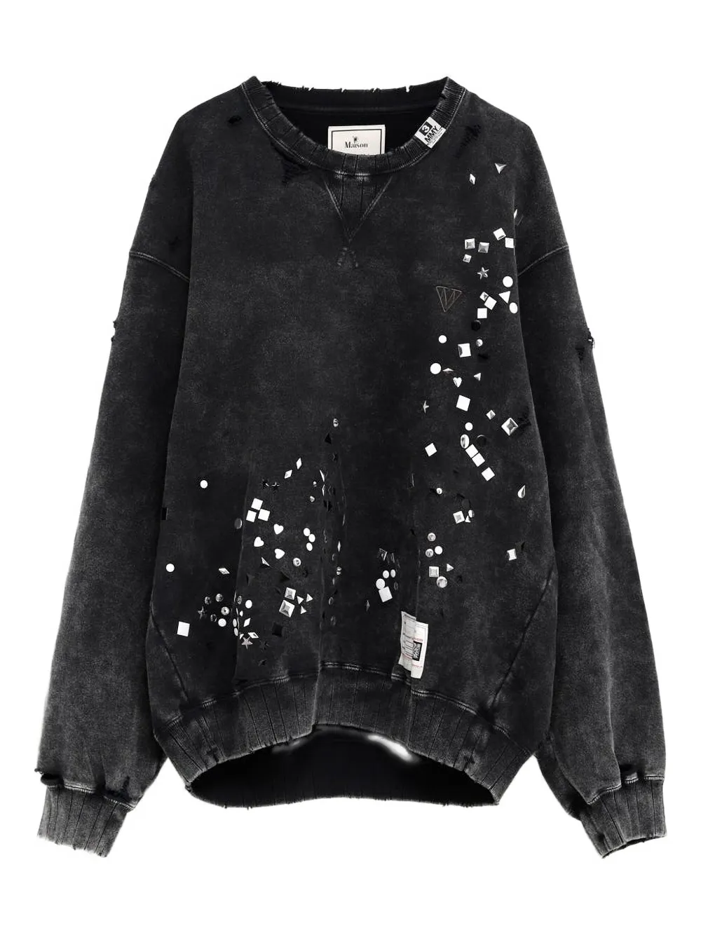 

Джемпер с круглым вырезом Maison Mihara Yasuhiro, черный