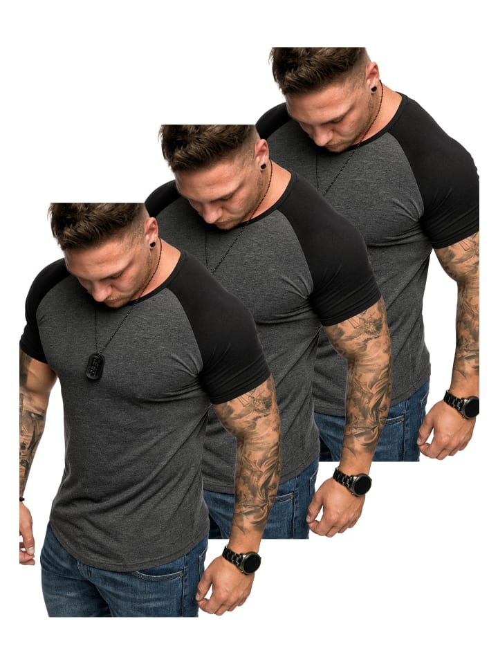 

Набор из 3 футболок 3. OMAHA (3 шт. антрацитово-черного цвета), Черный, Набор из 3 футболок 3. OMAHA (3 шт. антрацитово-черного цвета)