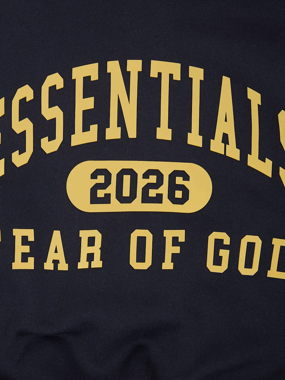 Худи с графическим принтом Fear Of God Essentials Kids, черный — фото 3