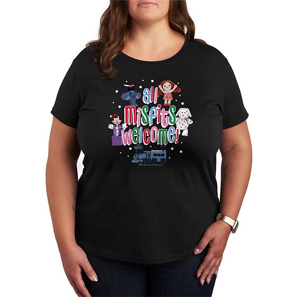 

Футболка Plus size с принтом "Rudolph the Red-Nosed Reindeer" Licensed Character, Black, Черный, Футболка Plus size с принтом "Rudolph the Red-Nosed Reindeer" Licensed Character, Black