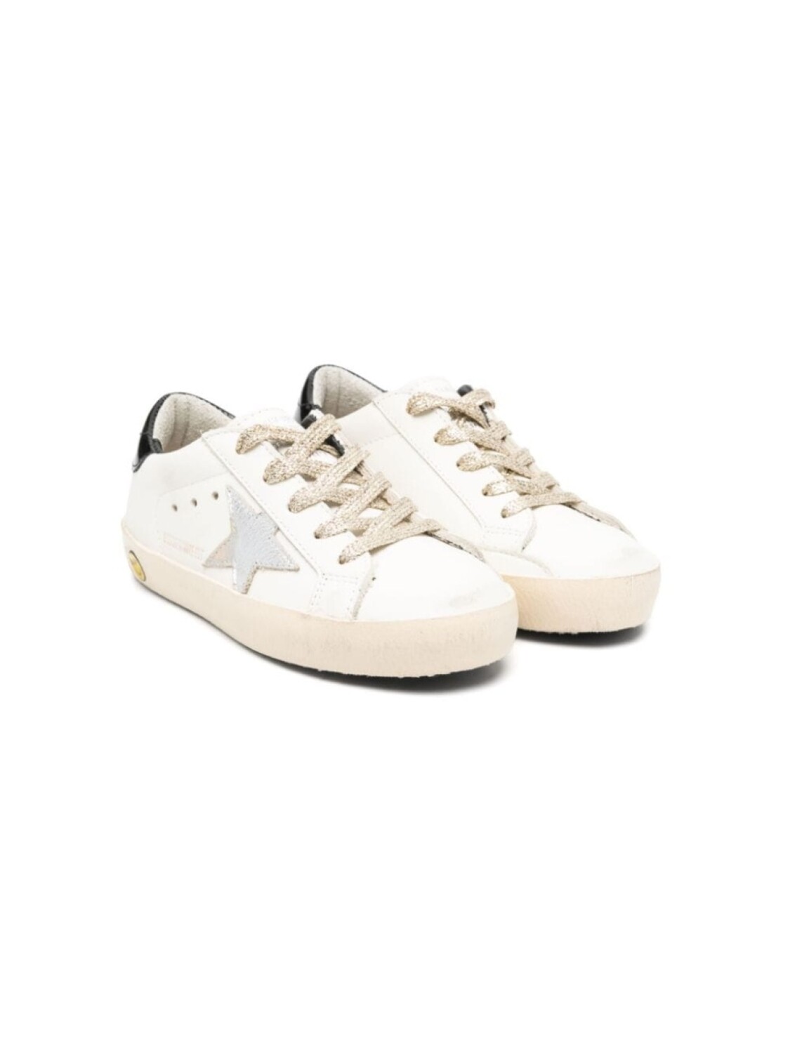 

Кеды для девочек Golden Goose Kids Super Star на шнуровке, белый