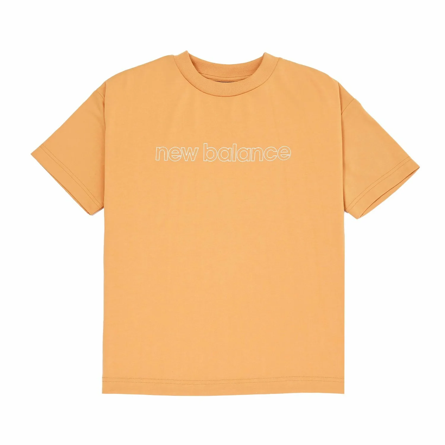 Футболка с коротким рукавом NB DRY с линейным логотипом, из хлопка New Balance, DAP Dried Apricots