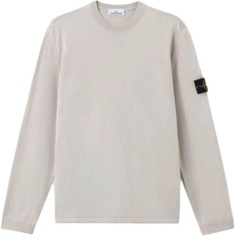 Свитер с нашивкой Compass STONE ISLAND, Pearl Gray