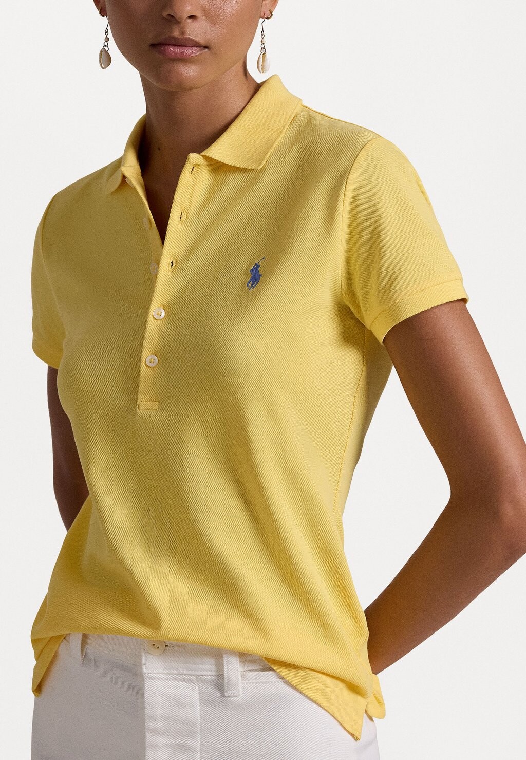

Рубашка поло SLIM FIT STRETCH POLO SHIRT Ralph Lauren, желтый