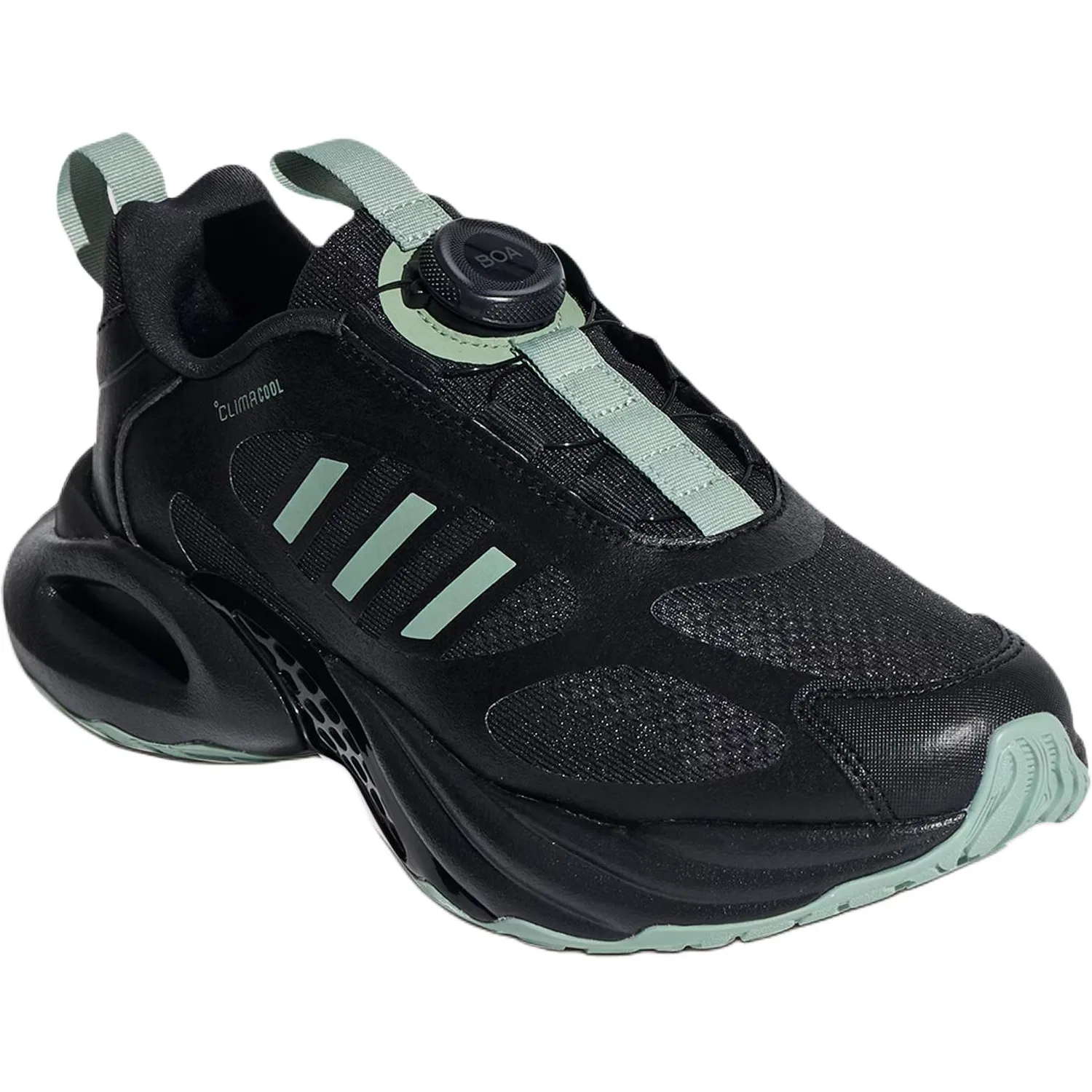 Кроссовки беговые Climacool Vento 4.0 Low top Kids' Running Shoes Black Green Unisex Adidas — фото 4