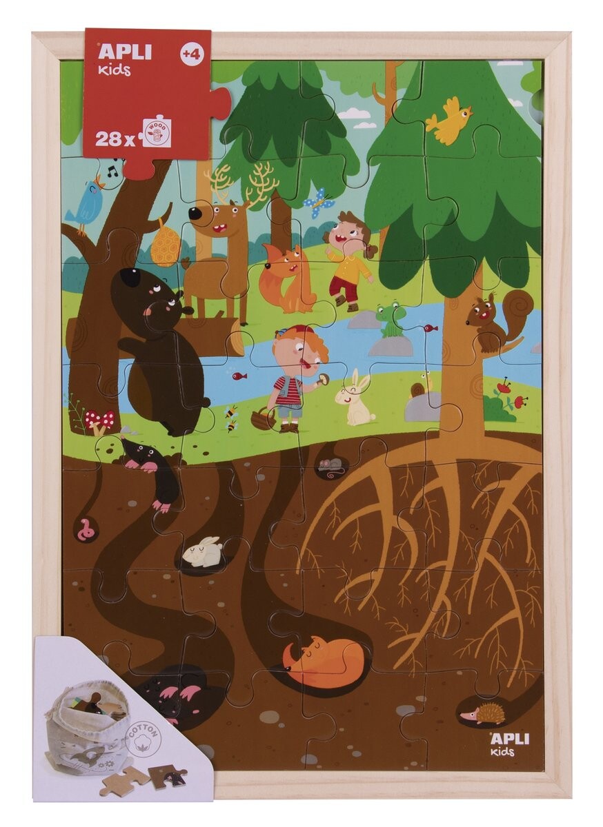 

Деревянный пазл в рамке Apli Kids - Las 4+
