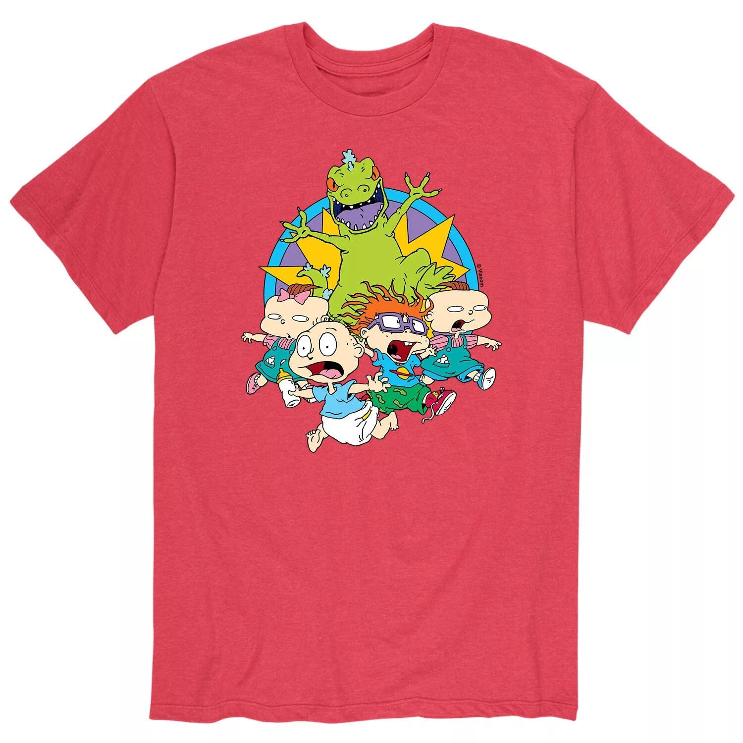 

Мужская футболка Rugrats Running From Reptar Licensed Character
