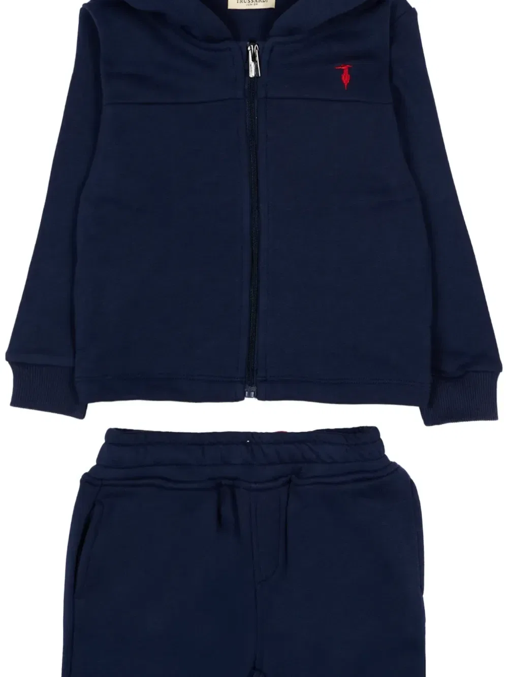 Спортивный костюм с капюшоном на молнии Trussardi Junior, синий — фото 3