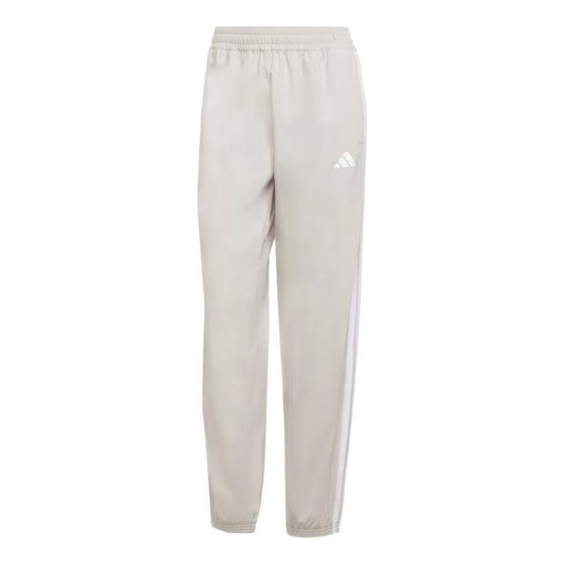 

Спортивные брюки (WMNS) adidas Train Essentials 3 Stripes Woven Pants 'Beige White', бежевый