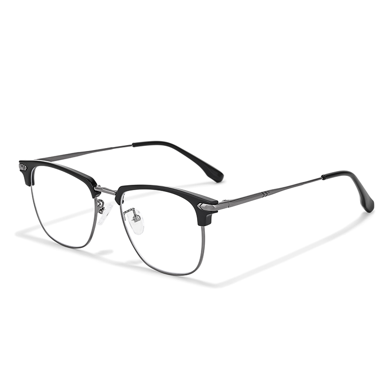 

Sagawa Квадратные очки унисекс, Black Gun - with 0 degree anti-blue light lenses