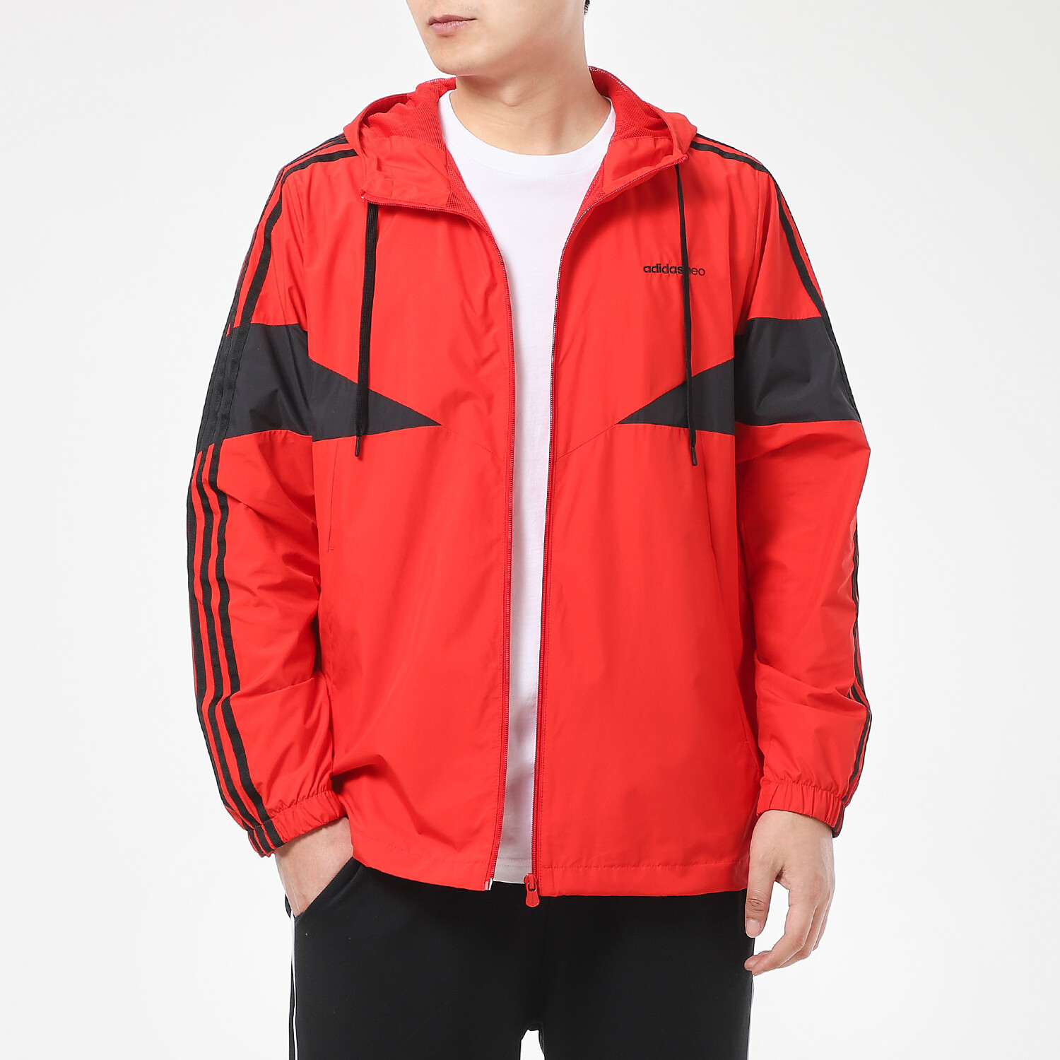 Куртка мужская красный Adidas Neo — фото 3
