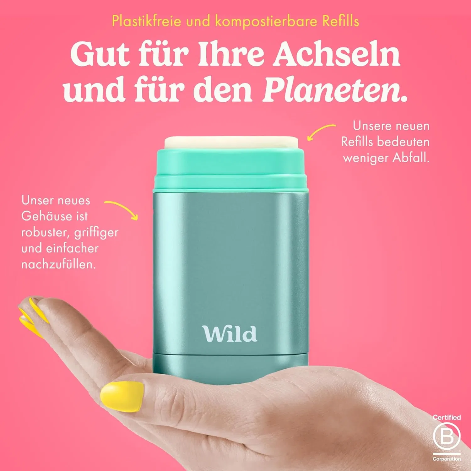 Многоразовый натуральный дезодорант Wild с ароматом розового грейпфрута и лайма Wild — фото 2