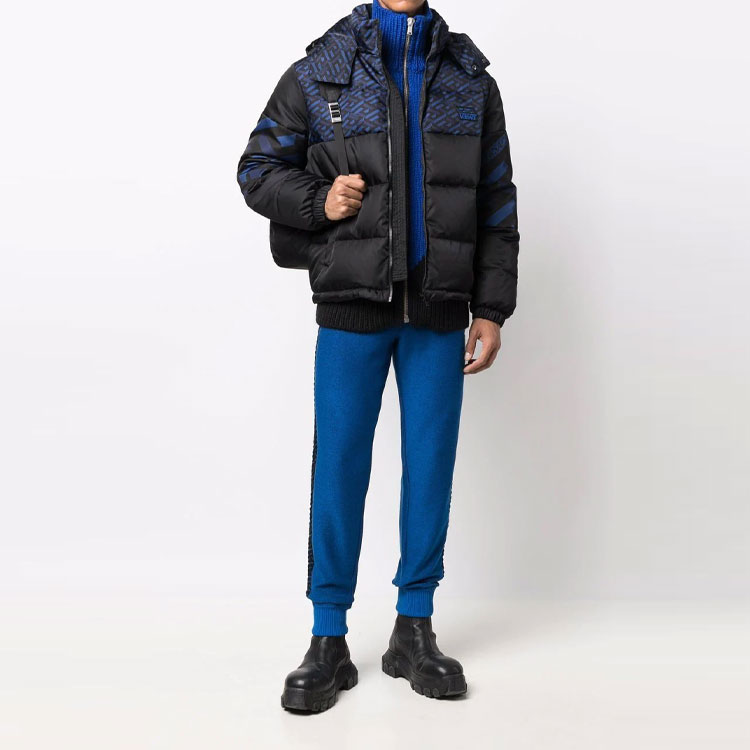 Вязаные спортивные штаны мужские VERSACE, синий — фото 4