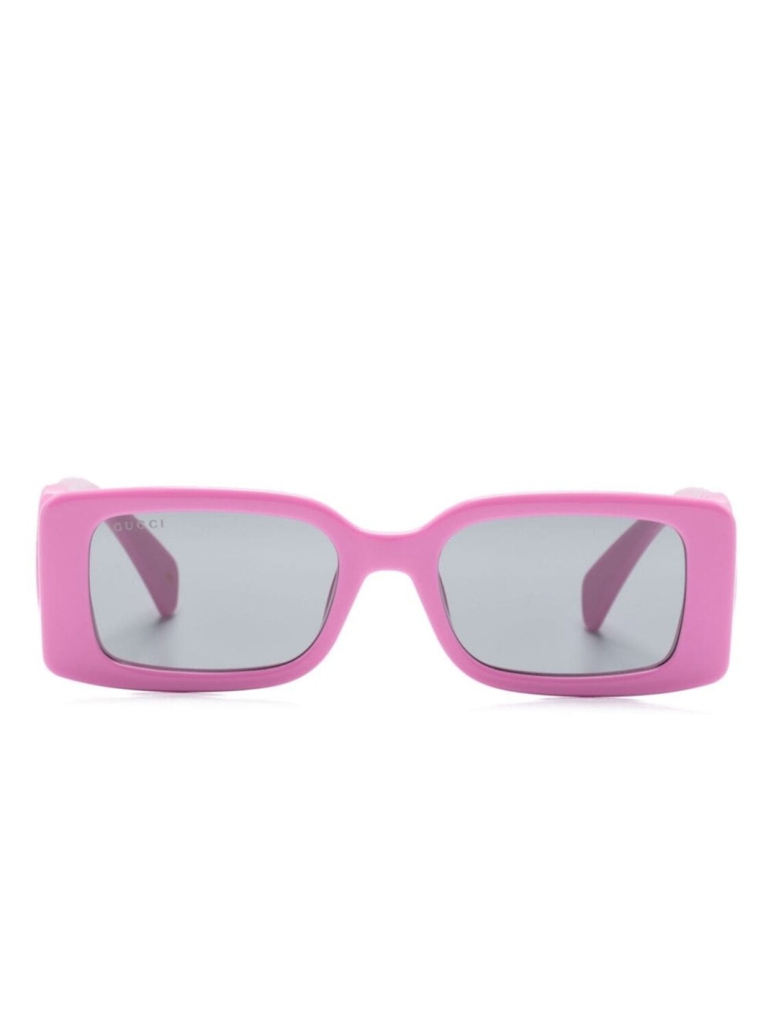 

Gucci Eyewear солнцезащитные очки с логотипом Interlocking G, розовый