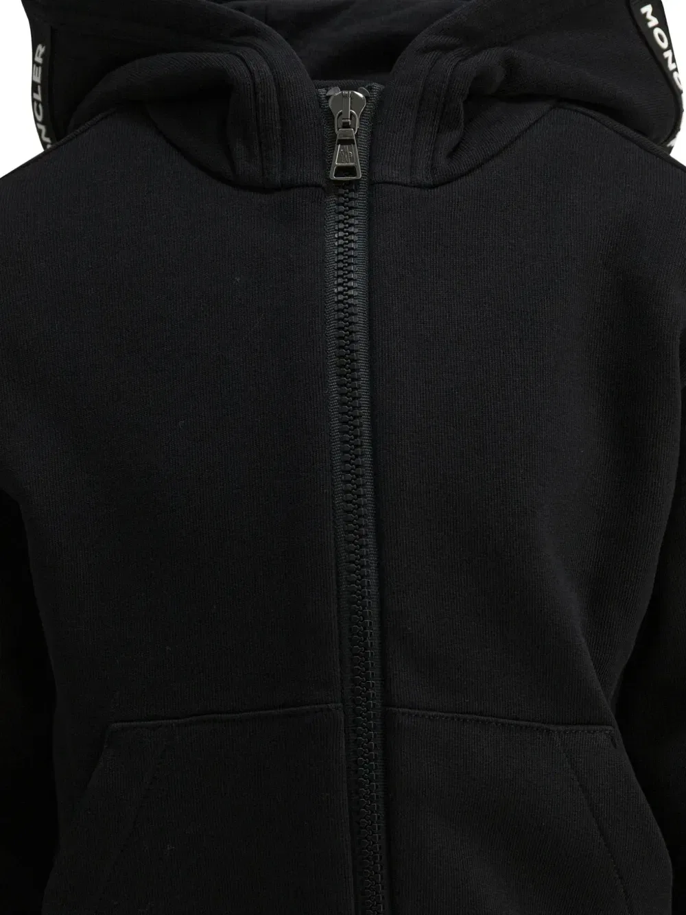 Костюм из хлопкового трикотажа Moncler Enfant, черный — фото 4