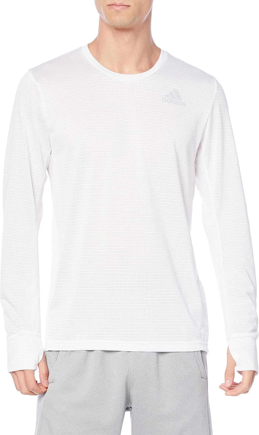 

Мужская беговая футболка с длинным рукавом Own the Run GE912 Adidas, белый