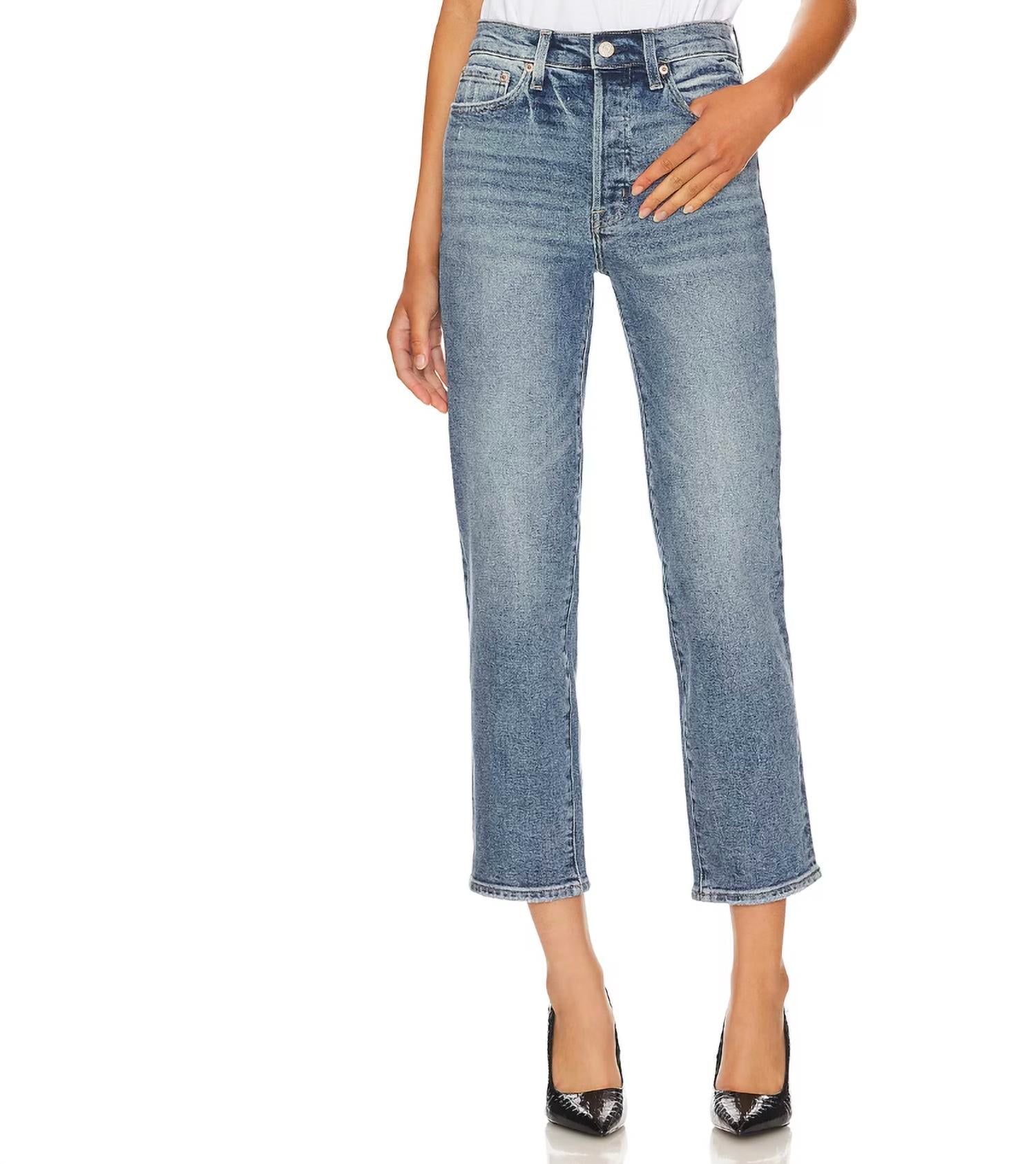 

Женские джинсы Charlie High Rise Classic Straight Ankle Jeans в винтажном стиле Westminster PISTOLA, цвет westminster vintage