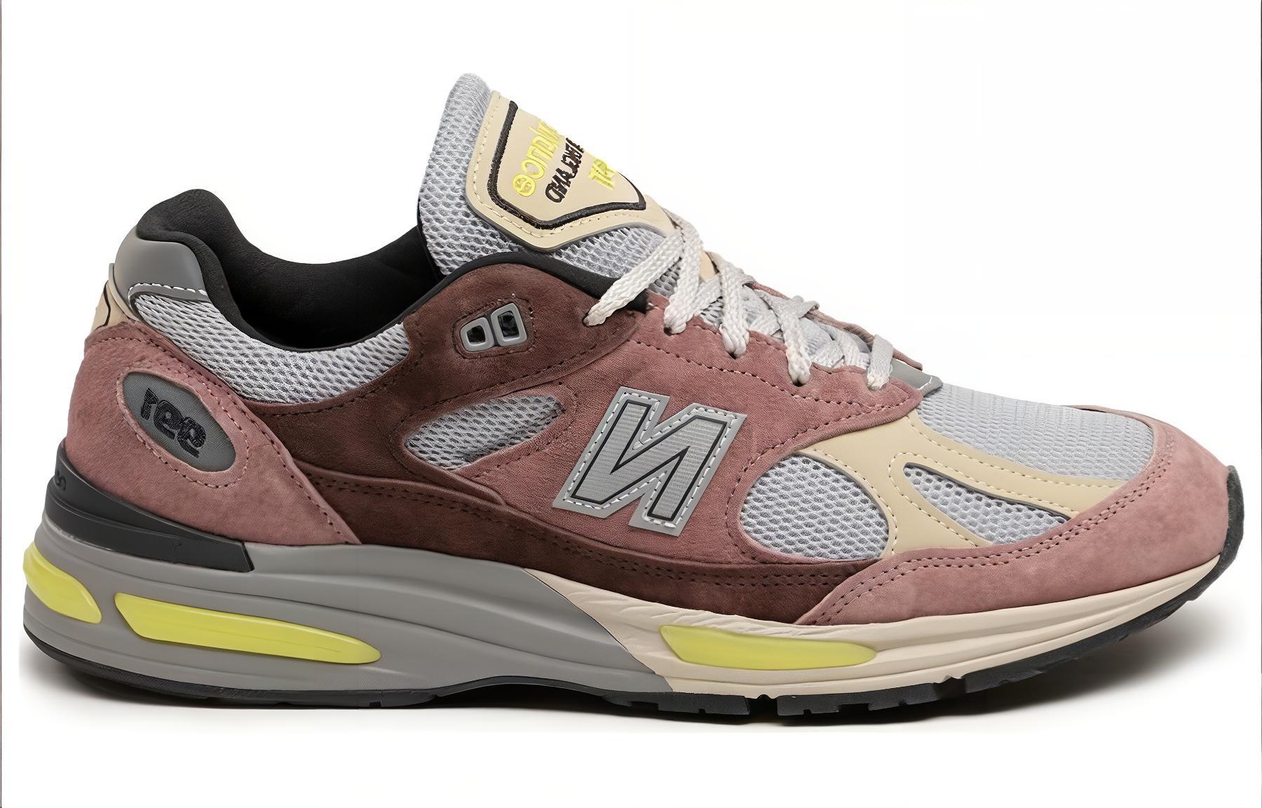 New Balance 991v2 MiUK Rosewood, Рыжий — фото 2