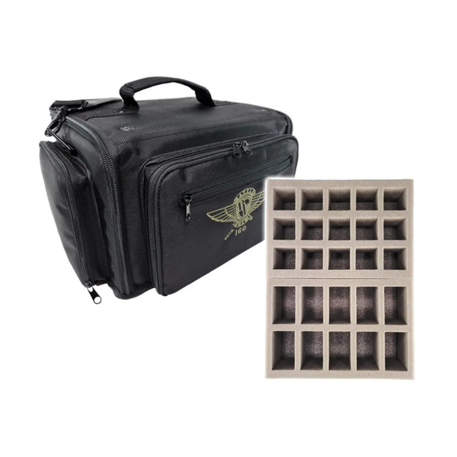 

ПАКЕТ. 160 боевых патрулей Adeptus Custodes V2 (черный), Battle Foam - P.A.C.K. 160 Cases