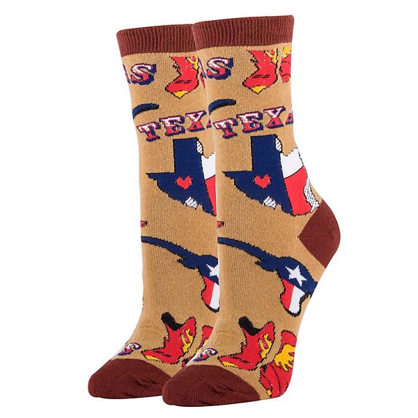 

Женские носки crew socks texas love Oooh Yeah Socks