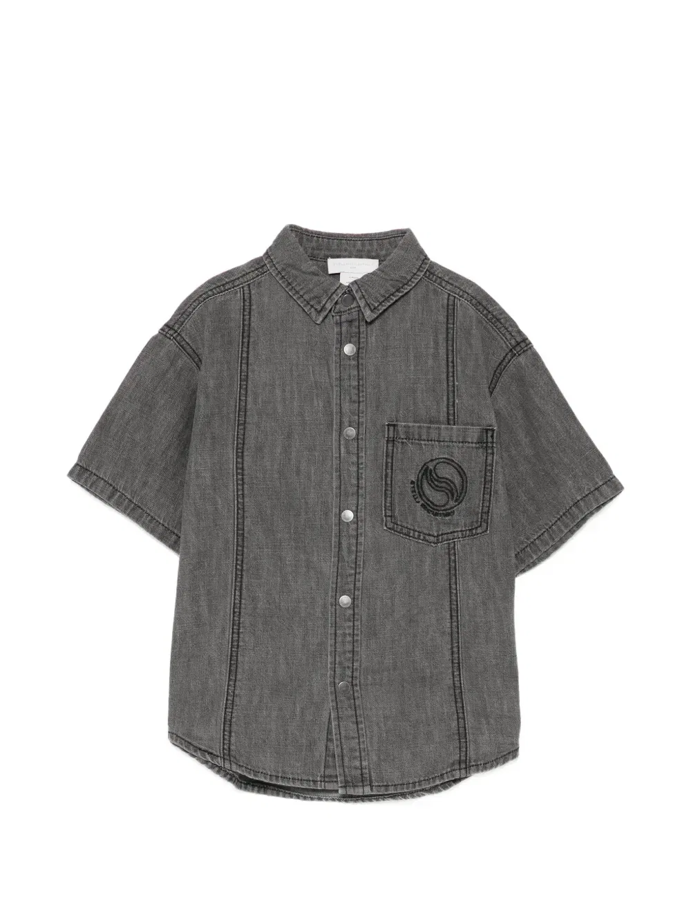 Джинсовая рубашка S-Wave Stella McCartney Kids, серый