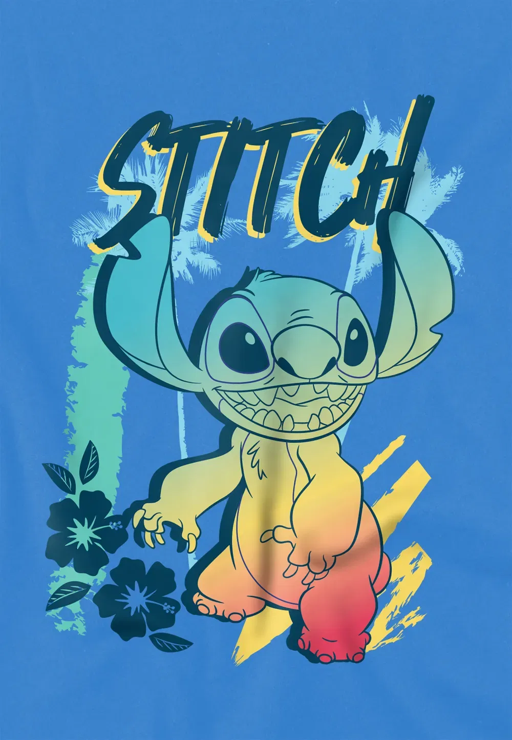 Футболка детская с принтом Lilo & Stitch Disney, синий — фото 2