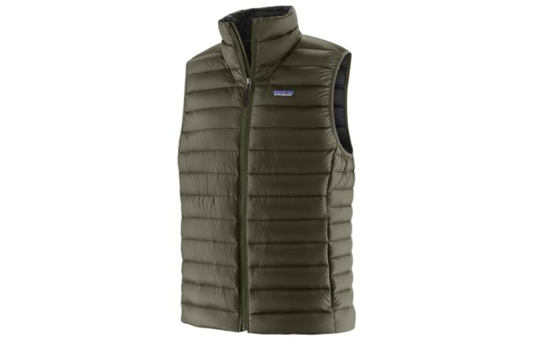 

Patagonia Пуховая безрукавка с логотипом, Basin Green/BSNG