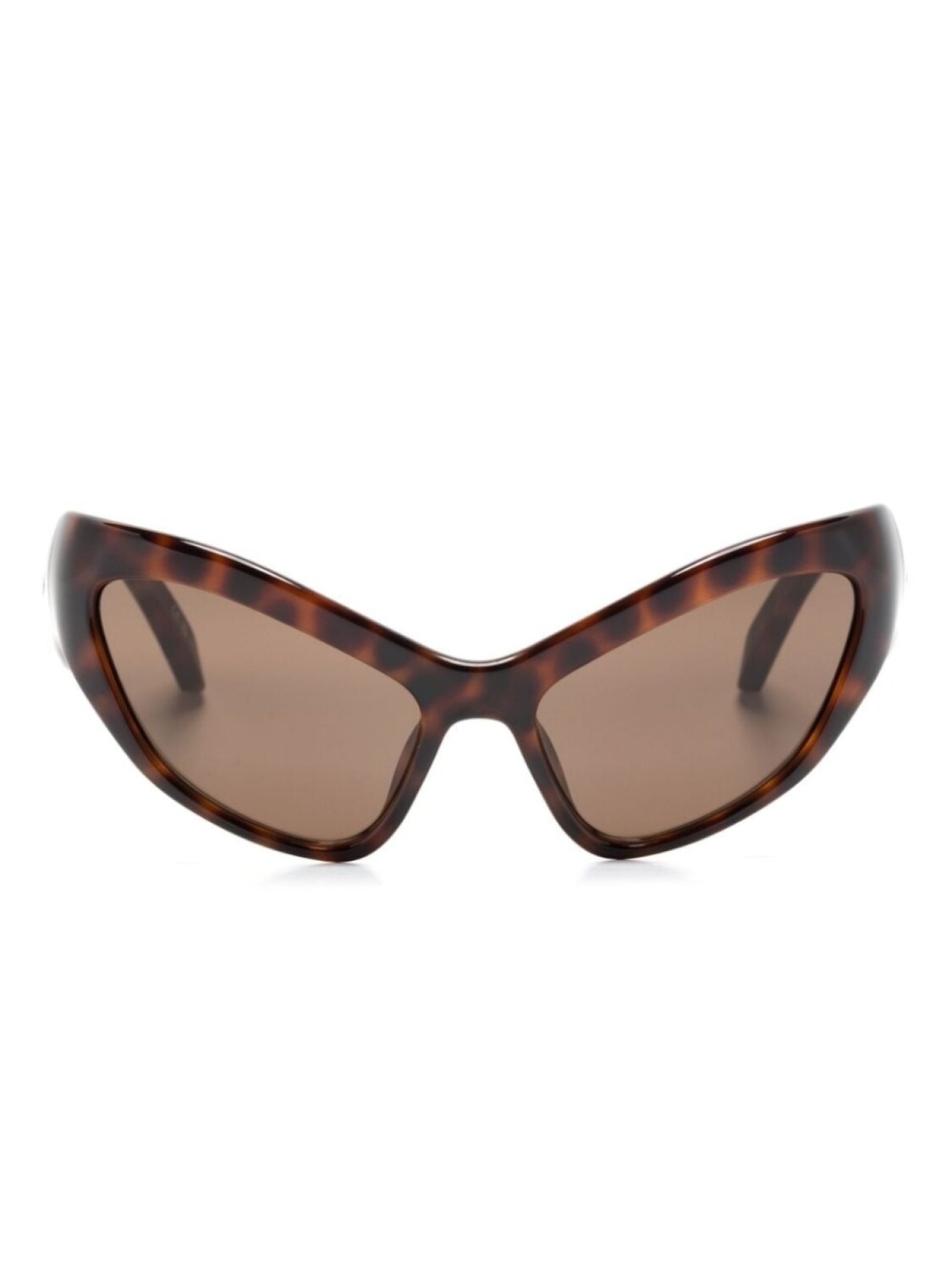 

Balenciaga Eyewear солнцезащитные очки в массивной оправе, коричневый