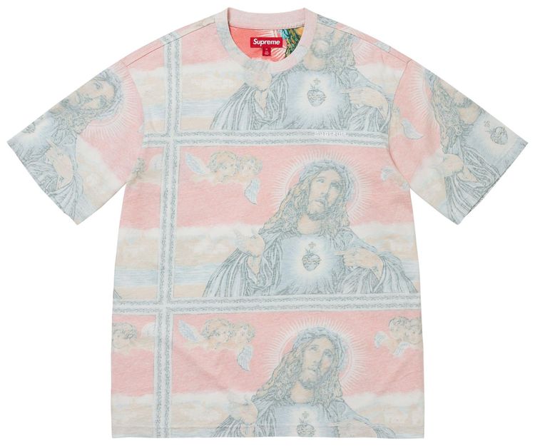 

Футболка с коротким рукавом Supreme Jesus, разноцветная, мультиколор