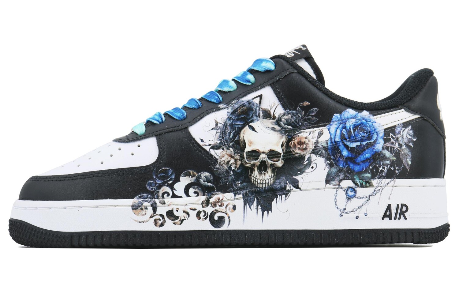 

Кроссовки Nike Air Force 1 Skateboarding Shoes Unisex Low-top Black/Blue, белый