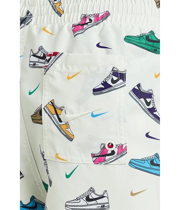 Плавки Nike Kids Multi Sneaker 7" Brief Lined Volley, Sail — фото 3